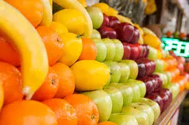 Perfect fruit in a supermarket
