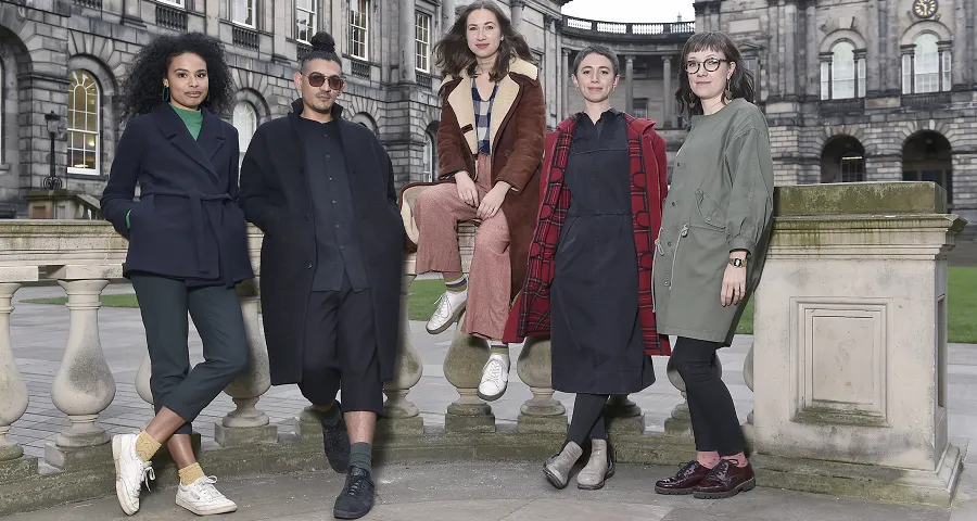 Talbot Rice Gallery resident artists: Tako Taal, Sulaiman Majali, Stephanie Mann, Rosie O’Grady and Aideen Doran