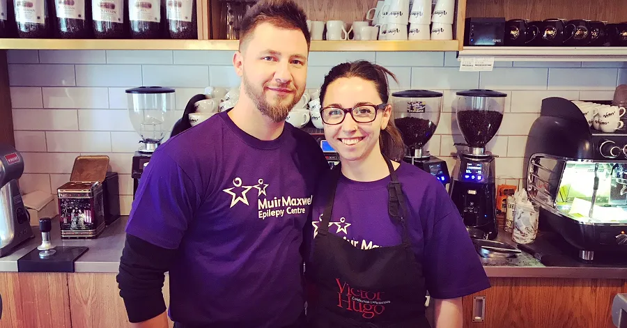 Victor Hugo staff on Purple Day